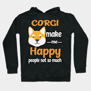 Corgi Make Me Happy (215) Hoodie